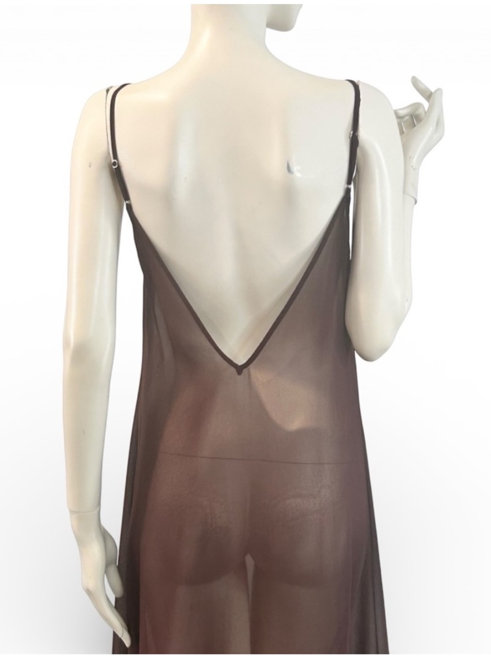 Zara Sheer Maxi Slip Dress NWOT Small - Picture 8 of 11